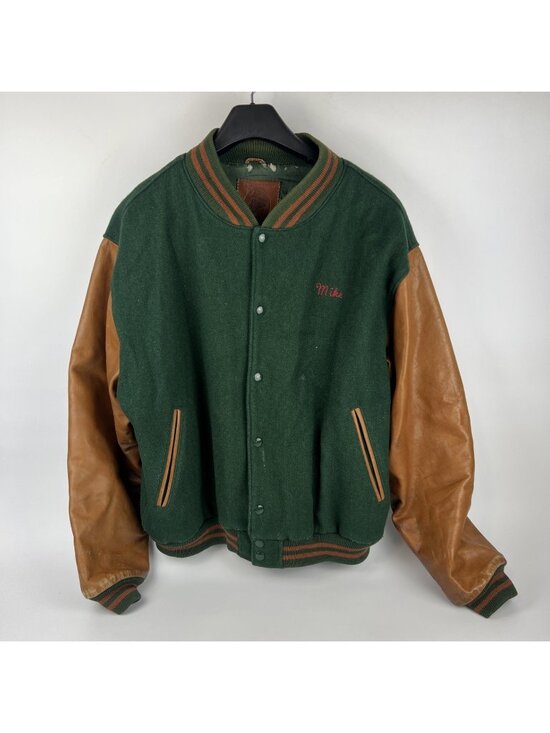Golden Bear Other - Vintage Golden Bear Stadium Jacket Mens XL Wool Leather USA